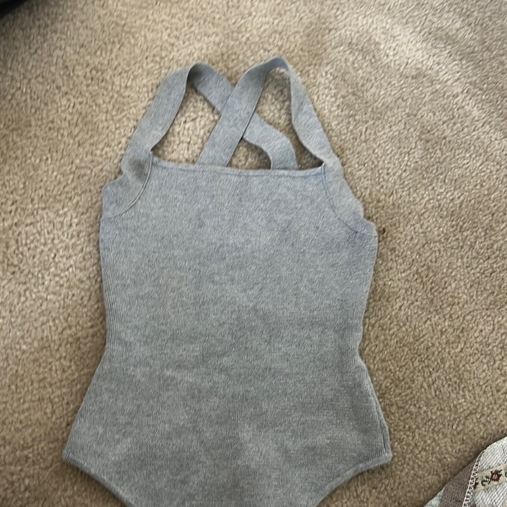 Grey Bodysuit Size XS